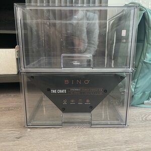 BINO Clear Stackable Storage Bin